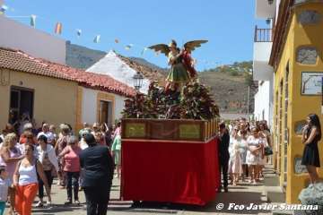 Telde rinde pleitesía a San Miguel en Valsequillo (Foto Francisco Javier Santana y TA)